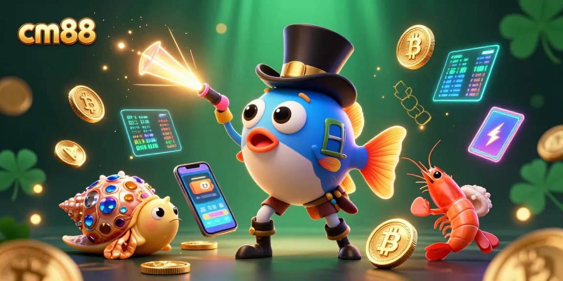 Join cm88 for thrilling gaming adventures with our anglerfish and treasure-seeking shrimp!