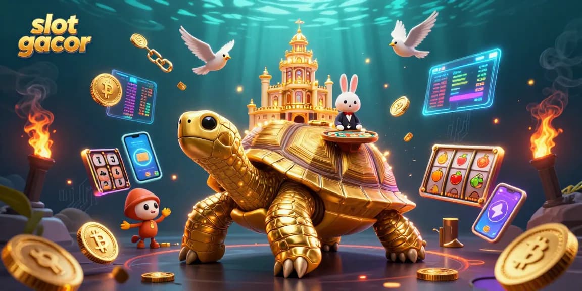 Menangkan jackpot di slot gacor dengan ilustrasi kasino yang hidup dan detail.