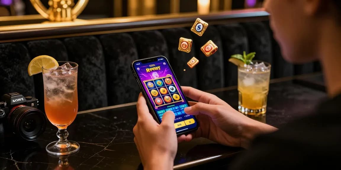Login LUXURY777 di aplikasi kasino online dengan suasana mewah dan permainan slot.