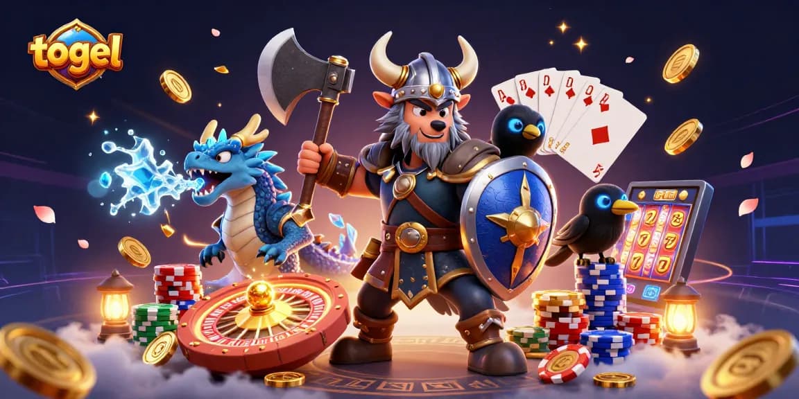 Berstrategi dengan togel online dalam ilustrasi kasino 3D yang dinamis dan menarik
