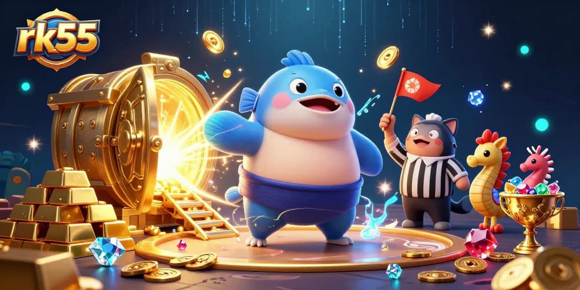 Experience thrilling jackpot wins at rk55 in this vibrant underwater casino scene.