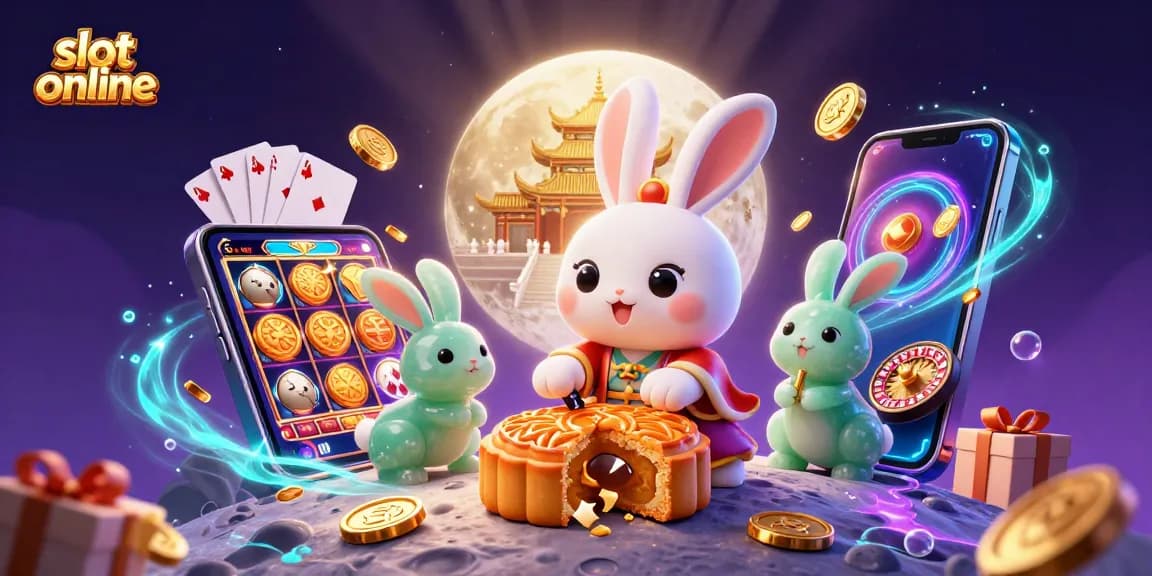 Menangkan permainan slot online dengan karakter kelinci bulan dalam ilustrasi menarik.