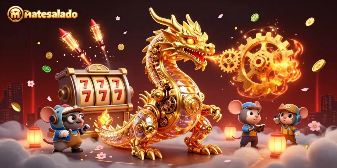 Experience thrilling game action with mateosalado's golden dragon and lucky slot elements.