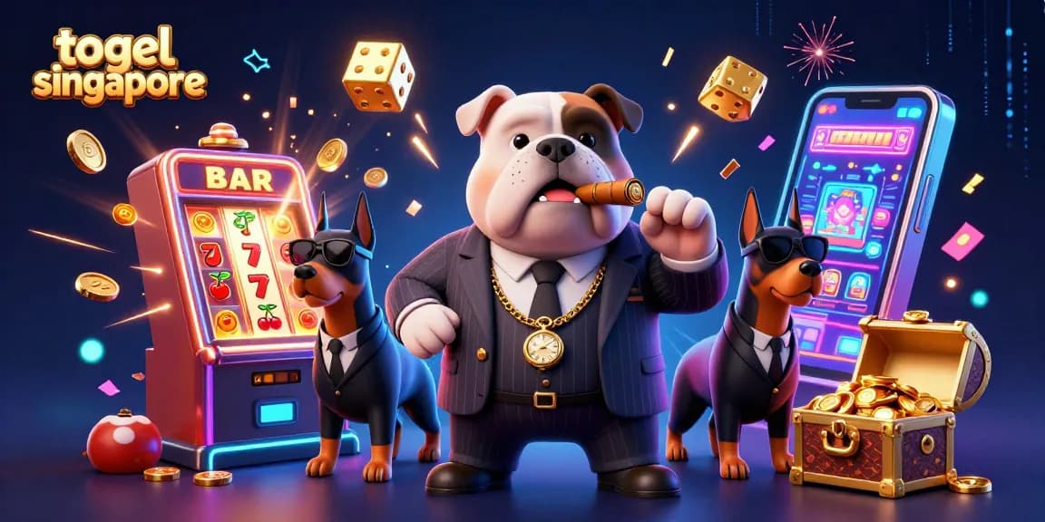 Experience thrilling togel singapore action with a dynamic casino scene featuring iconic characters and rich visuals.