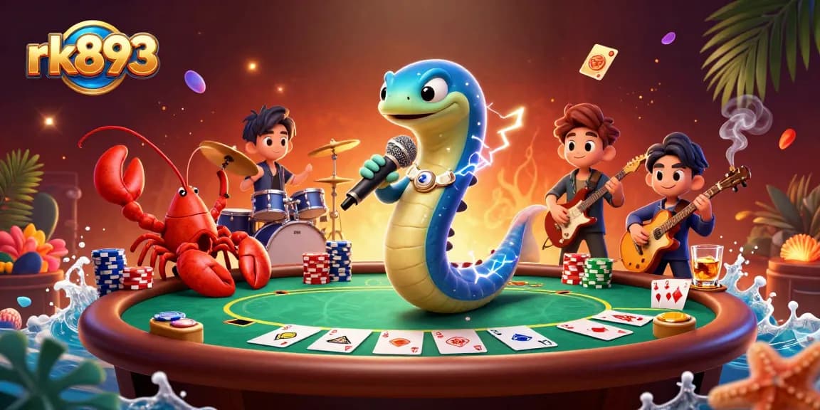 Experience the thrill of rk893 gaming in this vibrant underwater casino scene with electrifying characters.