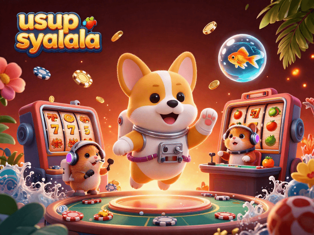 Usup syalala mempersembahkan slot kasino 3D yang memukau dengan karakter lucu di luar angkasa.