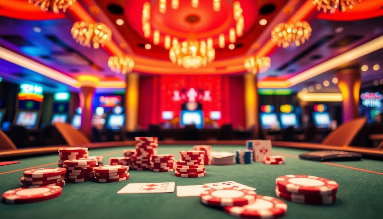 Wortel21 menawarkan pengalaman bermain kasino dengan meja poker dan chip yang mengesankan.