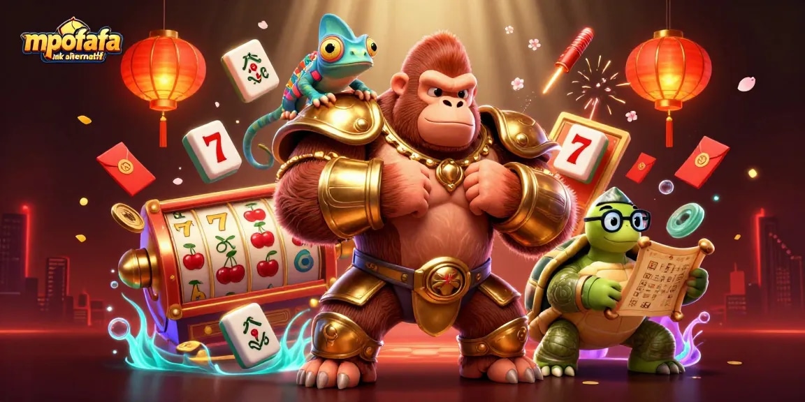 Experience thrilling gameplay with mpofafa link alternatif, showcasing vibrant casino elements and lively characters.