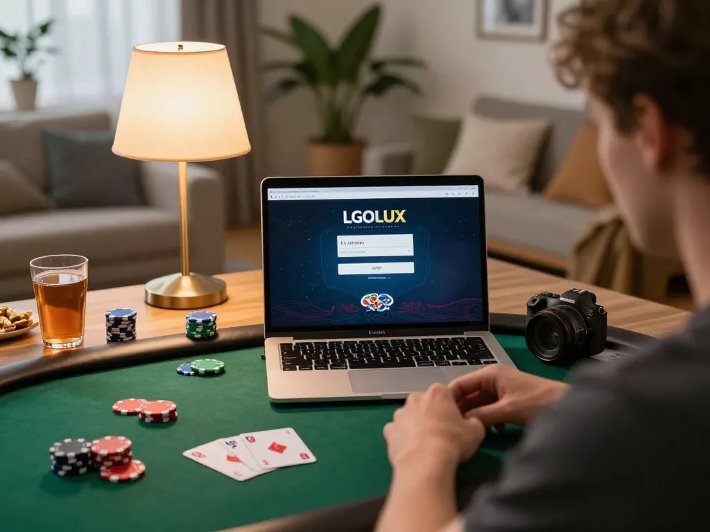 Engaging in online poker while using LGOLUX LOGIN for a personalized gambling experience