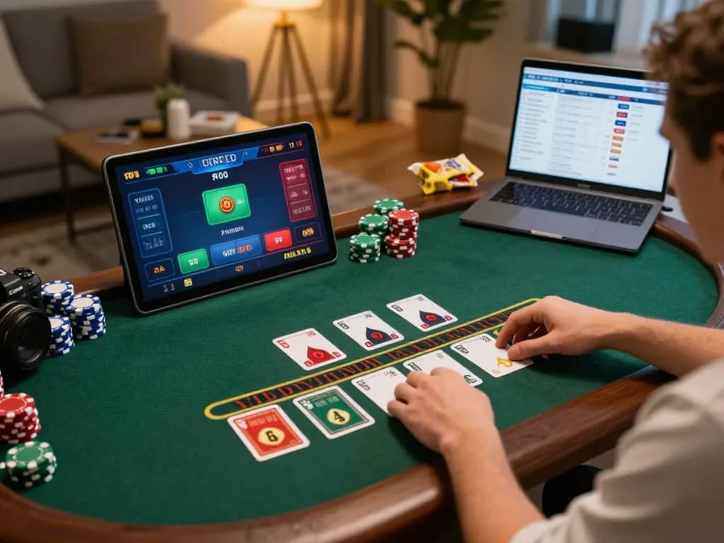 Experience engaging gameplay on BERLIAN889 with interactive blackjack cards and strategic betting.