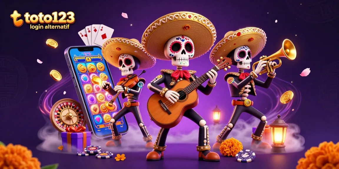 Engage with exciting games at toto123 login alternatif, featuring colorful slot reels and vibrant casino action.