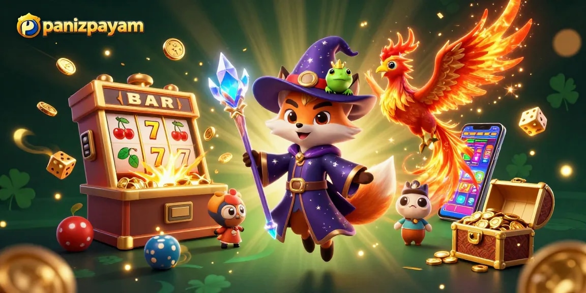 Permainan menarik di panizpayam dengan jackpot slot, fitur menyala, dan karakter fantastis.