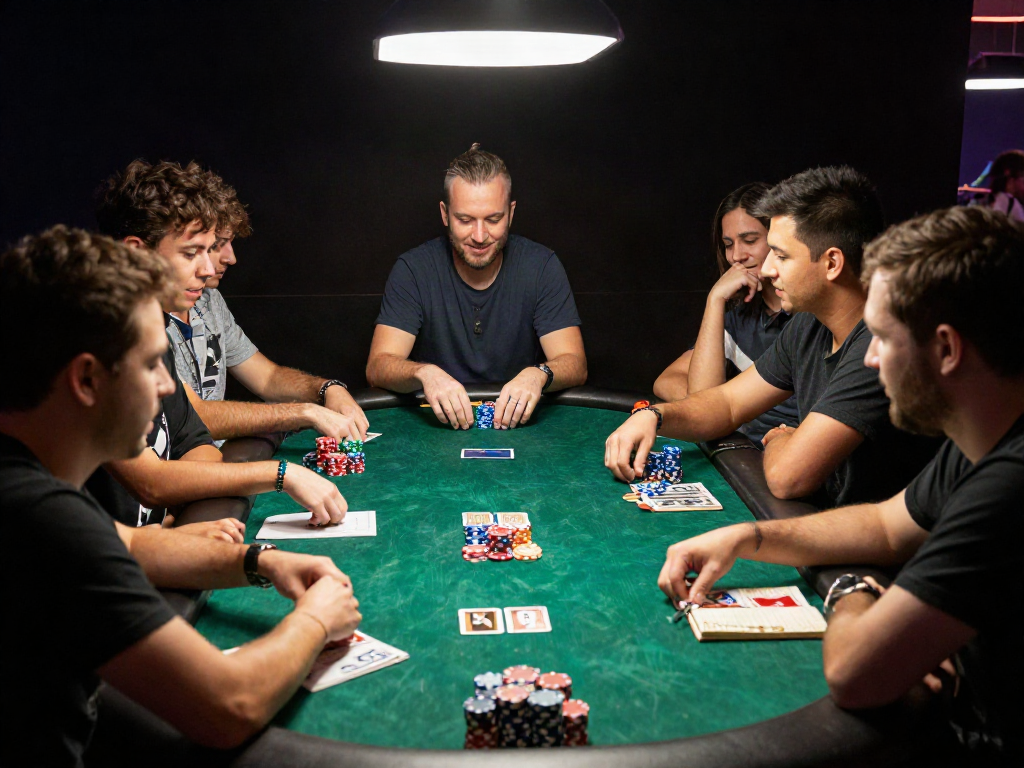 BUKUMIMPI138 login: Pemain togel berkumpul berbagi tips di meja permainan.