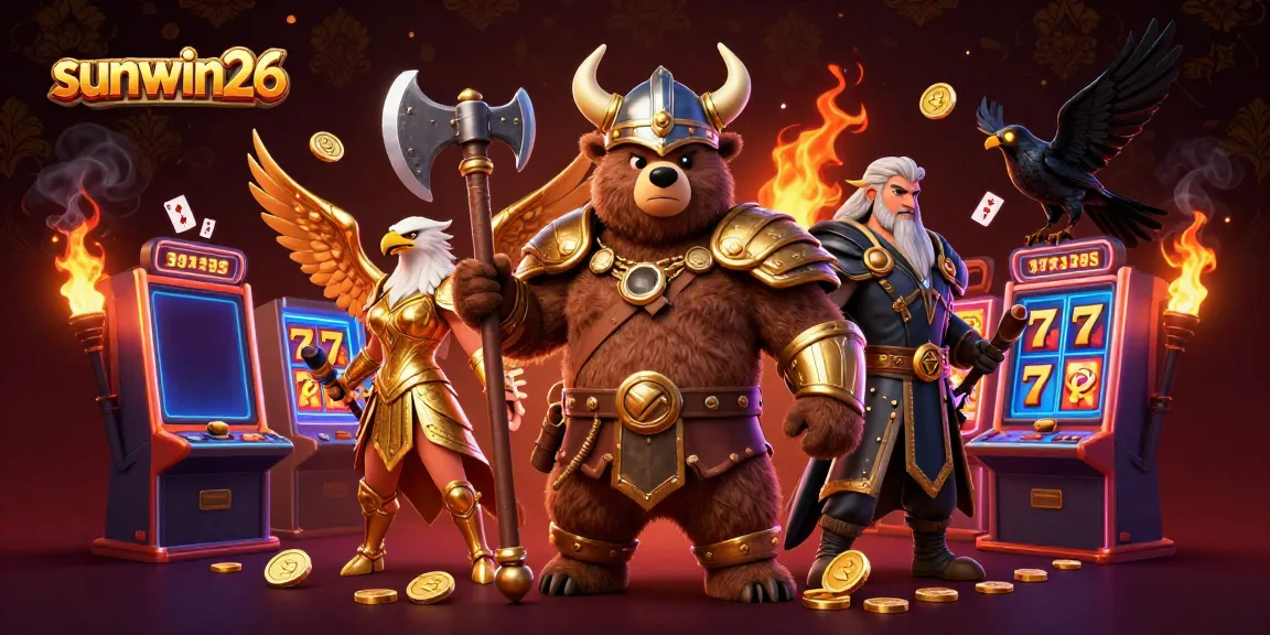 Engage in thrilling gameplay with sunwin26's vibrant casino scene featuring dynamic 3D characters and games.