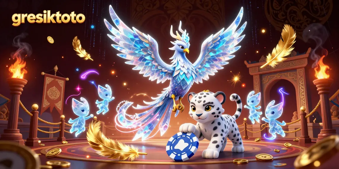 Spin the reels with Gresiktoto's vibrant casino atmosphere filled with magical creatures.