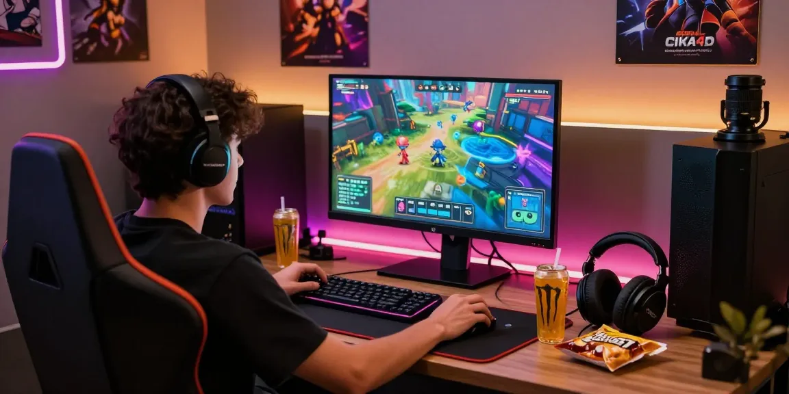 Engaged gamer on CIKA4D platform showcasing immersive online gaming experience.