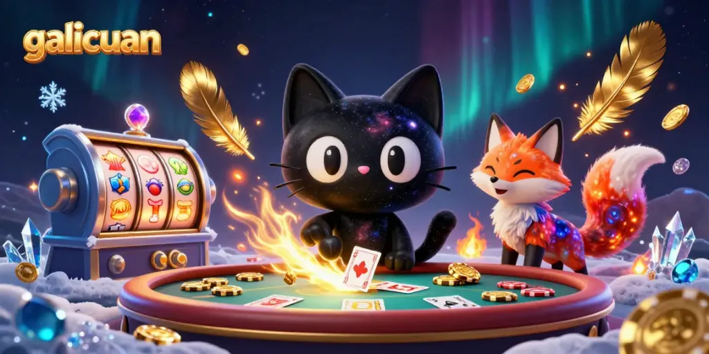 Mainkan galicuan dengan kucing lubang hitam dan teman rubah bersinar di kasino kosmik.