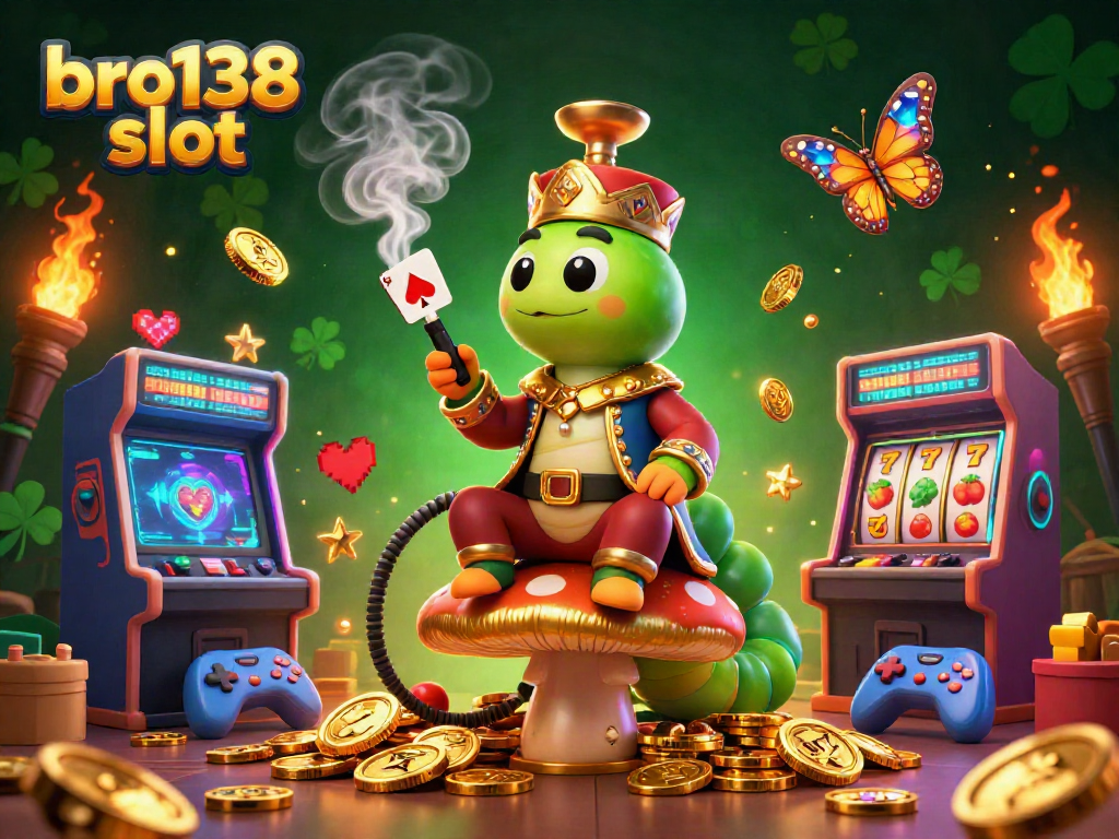 Experience the bro138 slot with vibrant casino visuals and captivating characters.