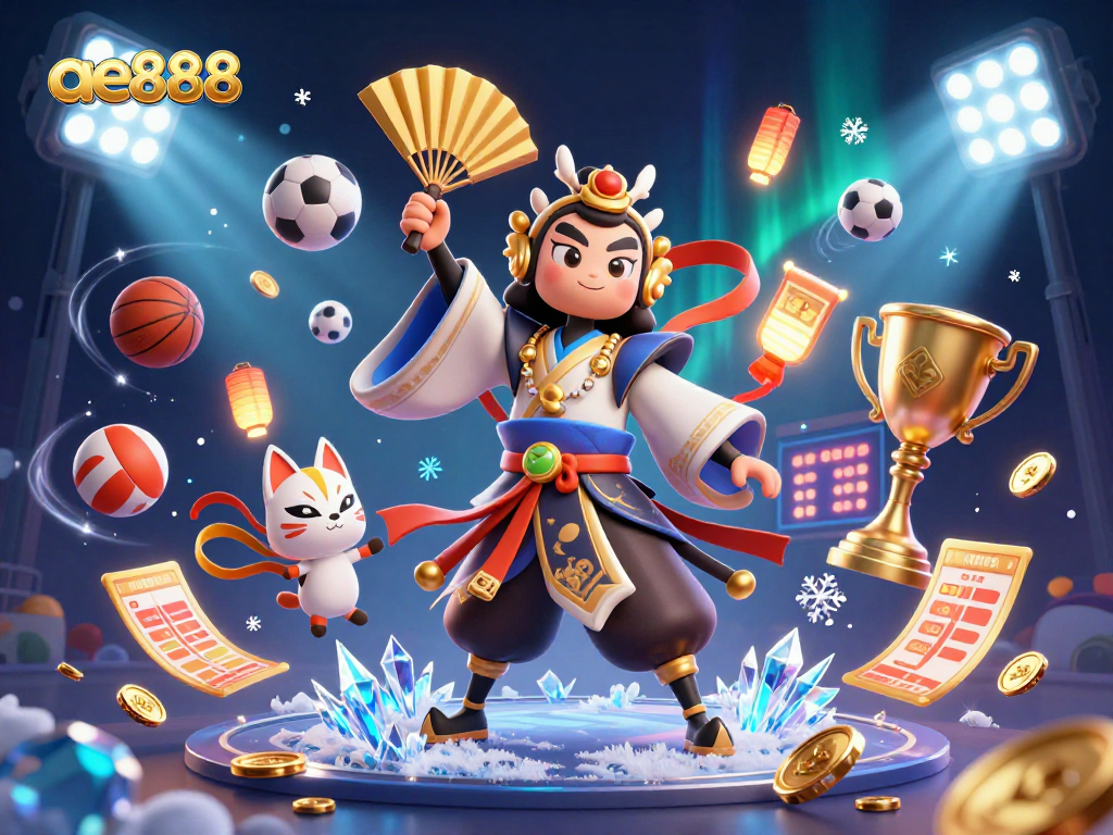 Immerse in ae888 gaming excitement with colorful, dynamic casino visuals and iconic characters