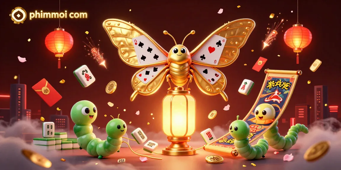 Experience high-stakes thrills with phimmoi com, featuring a 3D atlas moth showcasing casino themes in vibrant detail.