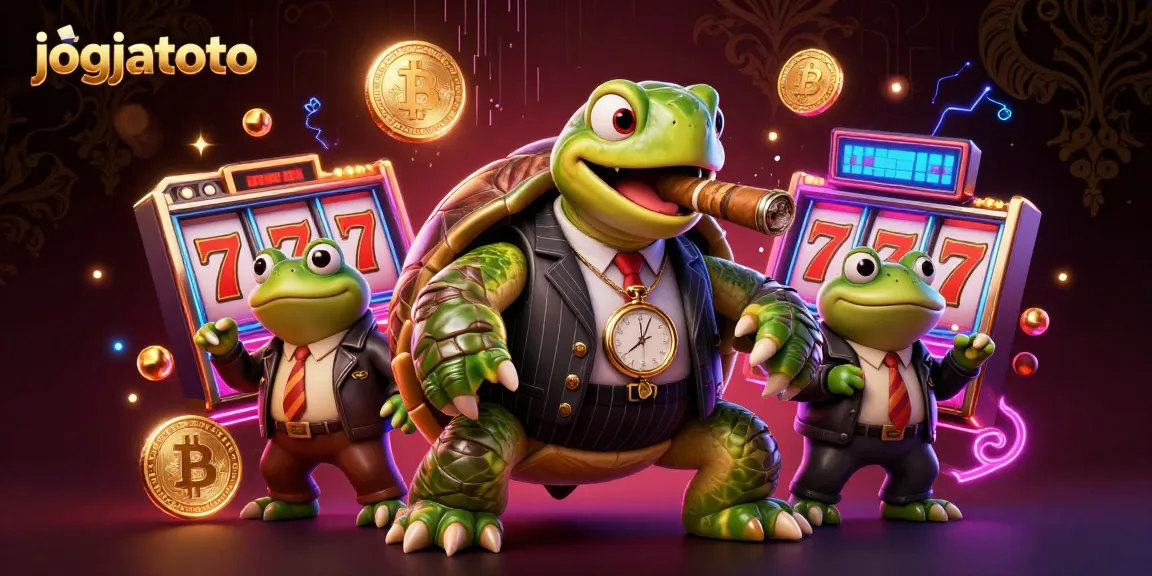 Experience the excitement of jogjatoto with a vibrant casino scene featuring characters and jackpot elements.
