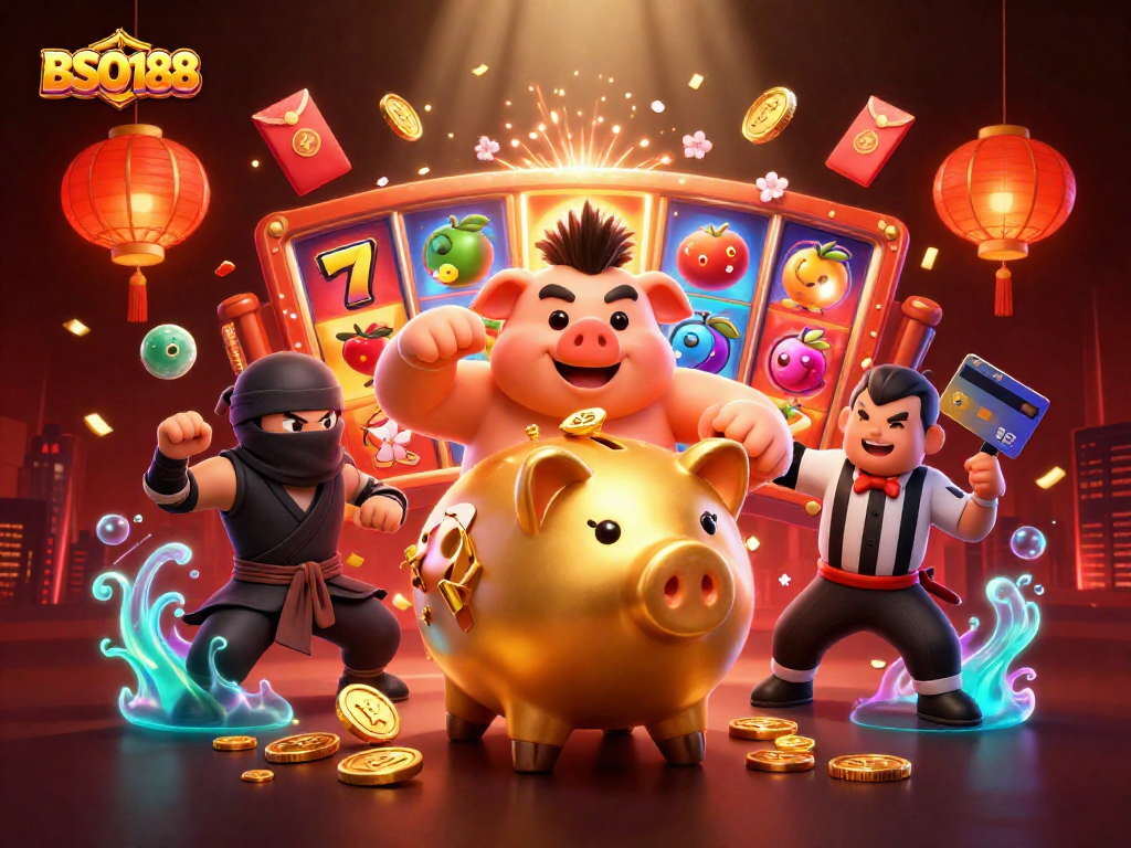 Engage in thrilling slots action at BSO188 with classic symbols and dynamic characters!