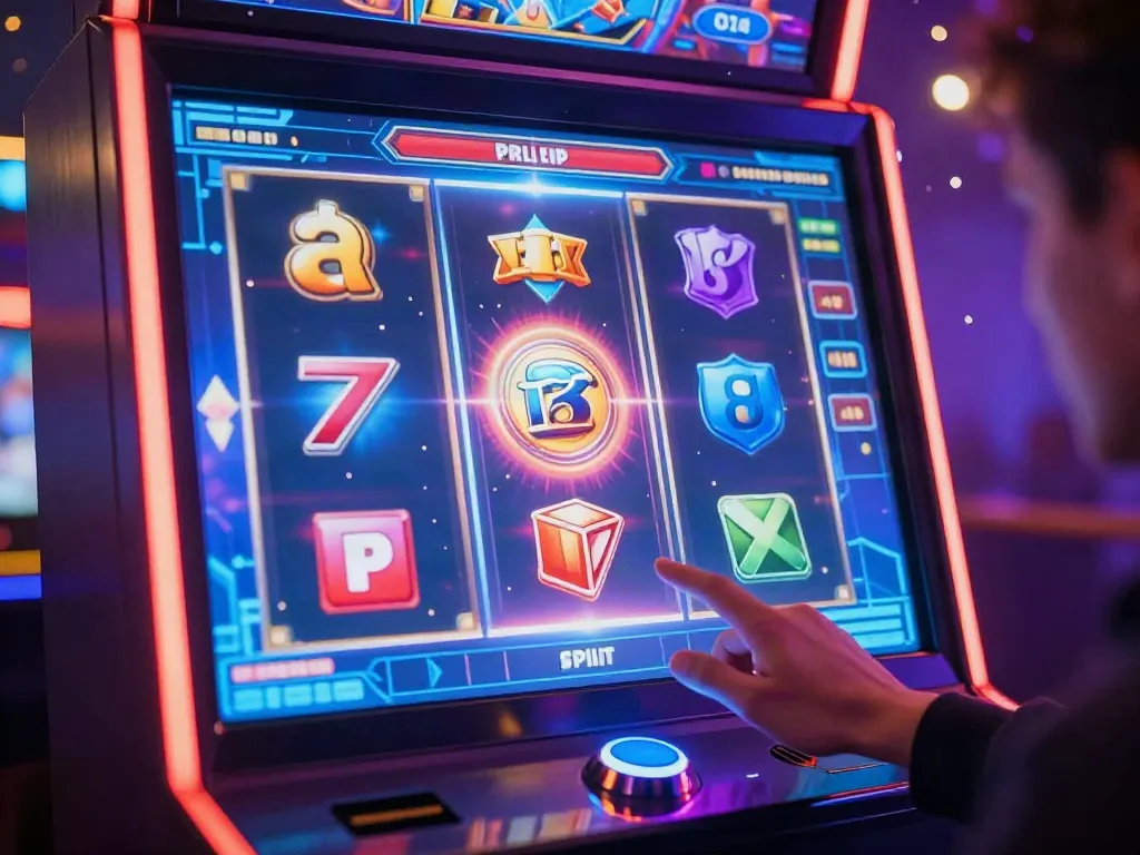 Pengalaman bermain slot online NAGAHOKI303 dengan simbol cerah dan mesin slot yang bersinar.