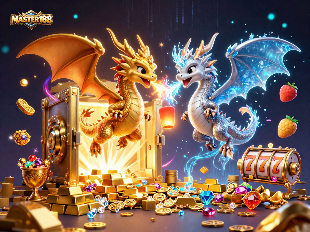 Engage in thrilling adventures with MASTER188 as dragons battle over slots and treasures.