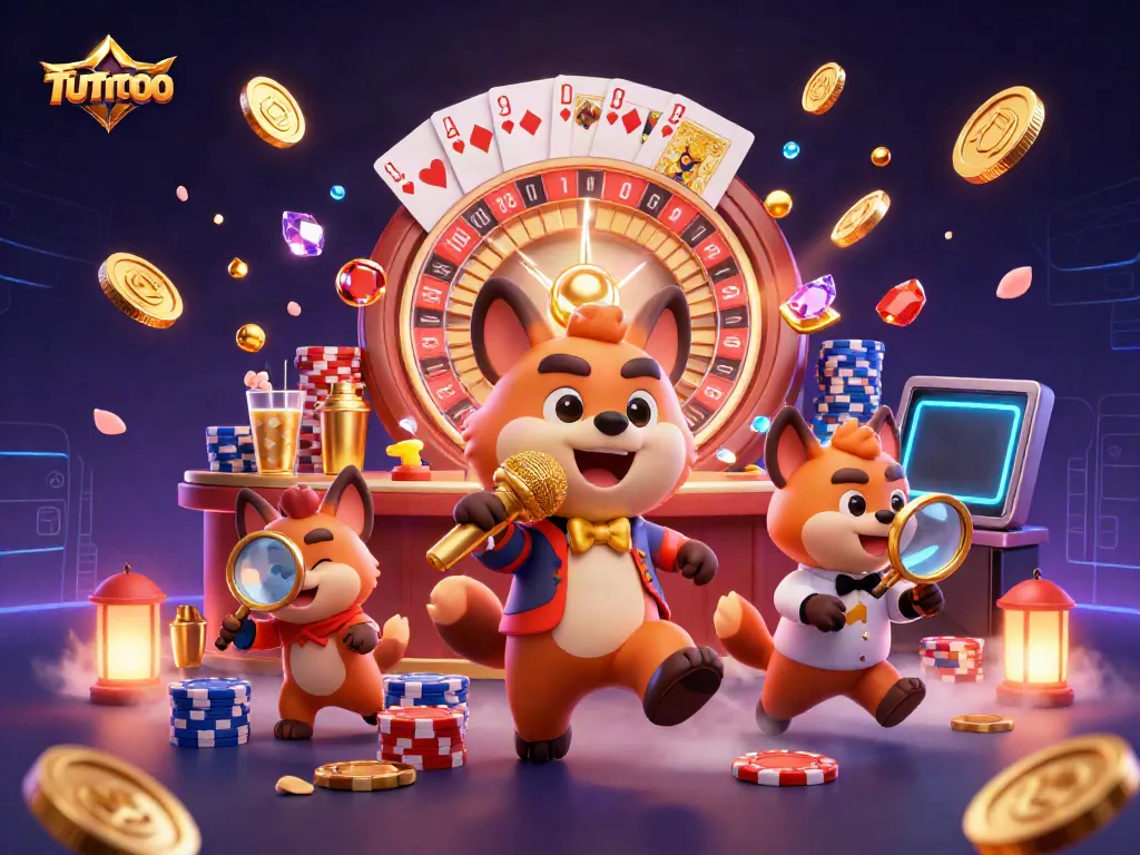 TUTITOTO showcases lively hyenas in a digital comedy casino, engaging gamblers with humor and excitement.