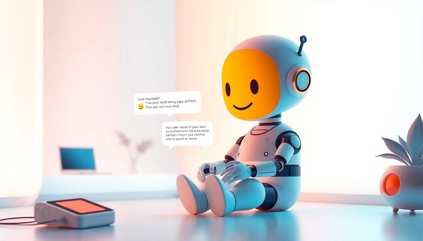 Engaging AI character interacting with a user in a welcoming digital space showcasing crush ai.